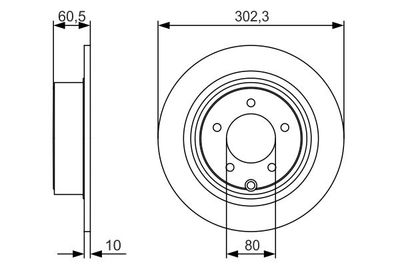 Диск тормозной BOSCH 0986479R07