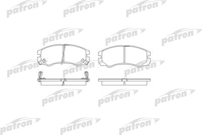 Колодки тормозные дисковые передние PATRON PBP1015