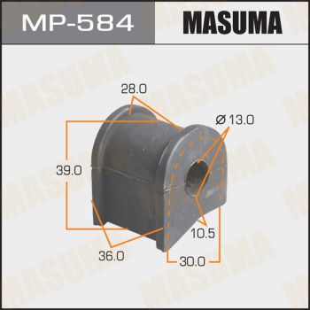 Втулка стабилизатора заднего центральная Masuma MP584