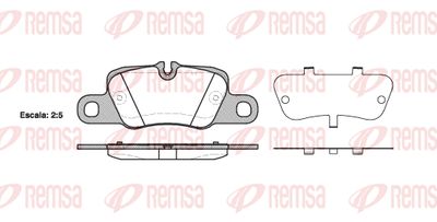 Колодки тормозные задние REMSA 140100