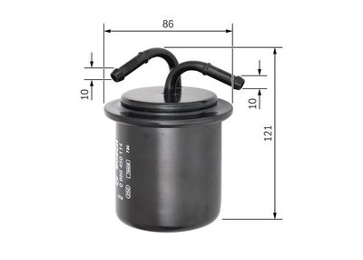 Фильтр топливный BOSCH 0986450114