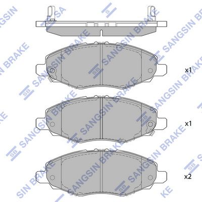 Колодки SANGSIN SP1412