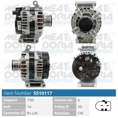Генератор MEAT&DORIA 5510117