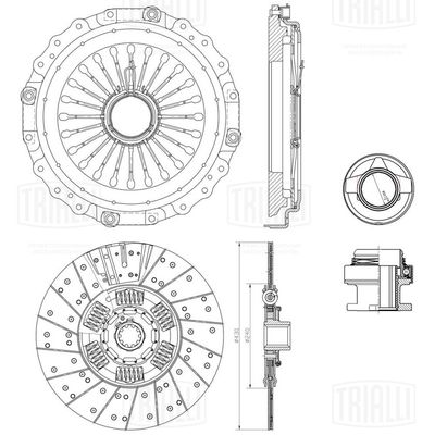 Сцепление в сборе TRIALLI FR812