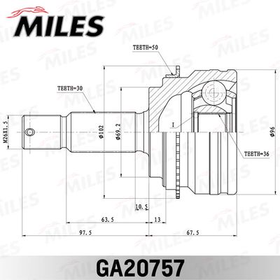 ШРУС наружный Miles GA20757