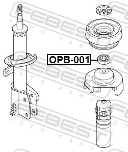 Подшипник передней опоры амортизатора FEBEST OPB001