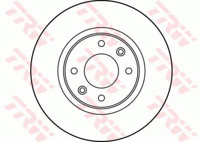 Диск тормозной передний TRW DF2796