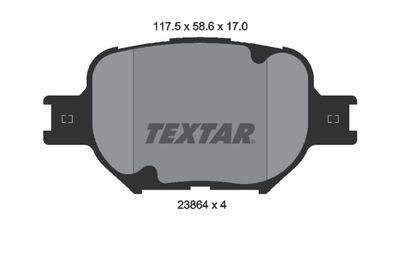 Колодки тормозные дисковые комплект TEXTAR 2386401