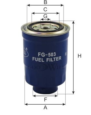 Фильтр топливный BIG FILTER GB6214