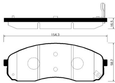 Колодки тормозные дисковые передние HSB HP1032