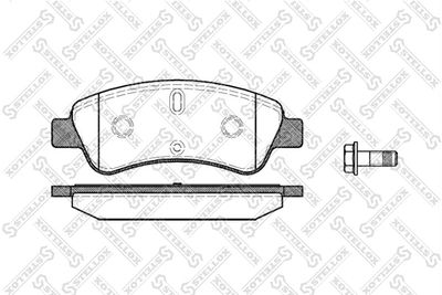 Колодки тормозные дисковые передние STELLOX 851010BSX