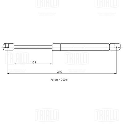 Амортизатор багажника TRIALLI GS1010