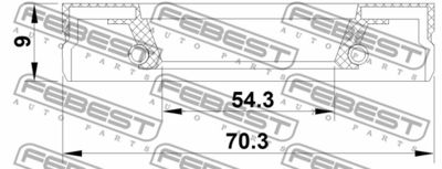 Кольцо уплотнительное АКПП NISSAN 313751XF0B