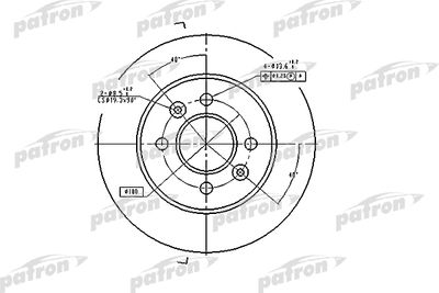 Диск тормозной задний PATRON PBD1030