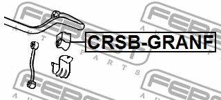 Втулка стабилизатора переднего FEBEST CRSBGRANF