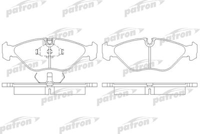 Колодки тормозные дисковые PATRON PBP670