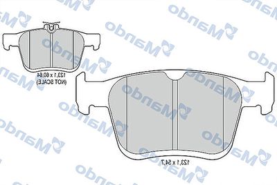 Колодки тормозные задние Mando MBF015920
