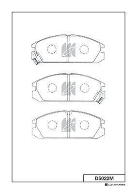 Колодки тормозные дисковые MK KASHIYAMA D5022M
