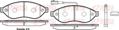 Колодки тормозные дисковые передние REMSA 123701