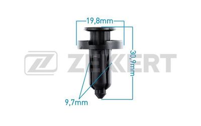 Клипса крепежная Zekkert BE2164