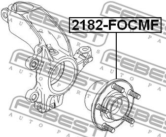 Ступица передняя FEBEST 2182FOCMF