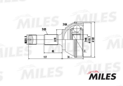 ШРУС наружный Miles GA20069