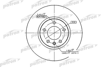 Диск тормозной PATRON PBD2645