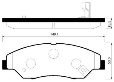 Колодки тормозные дисковые HSB HP1015