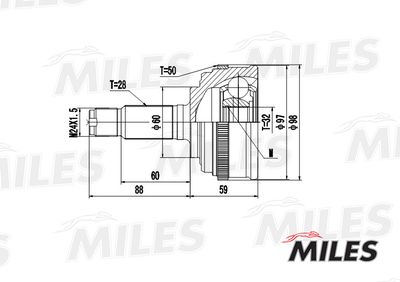 ШРУС наружный Miles GA20132