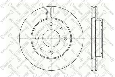 Диск тормозной передний STELLOX 60203010VSX
