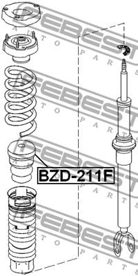 Отбойник амортизатора переднего FEBEST BZD211F