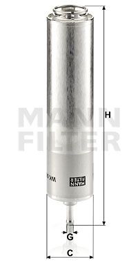 Фильтр топливный MANN-FILTER WK5001