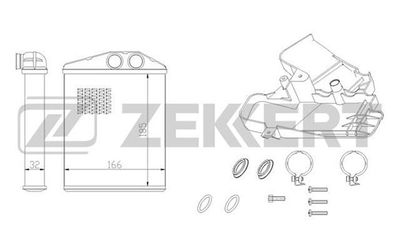 Радиатор отопителя Zekkert MK5084