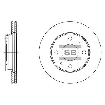 Диск тормозной SANGSIN SD1042