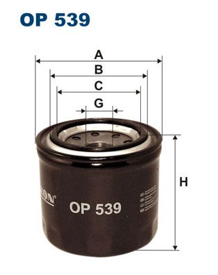 Фильтр масляный FILTRON OP539