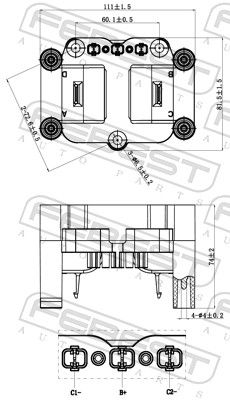 Катушка зажигания FEBEST 23640006