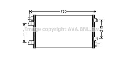 Радиатор кондиционера AVA RTA5342