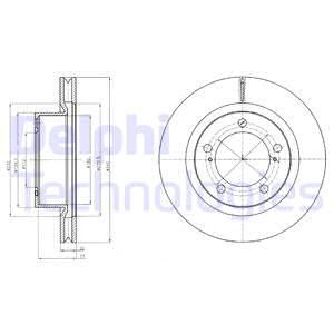 Диск тормозной DELPHI BG9067