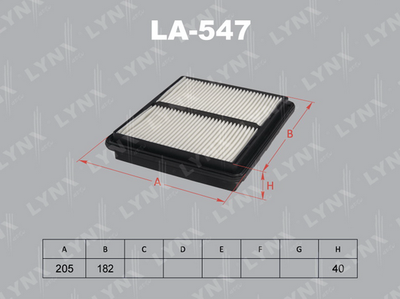 Фильтр воздушный LYNXauto LA547