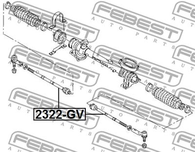 Тяга рулевая FEBEST 2322GV