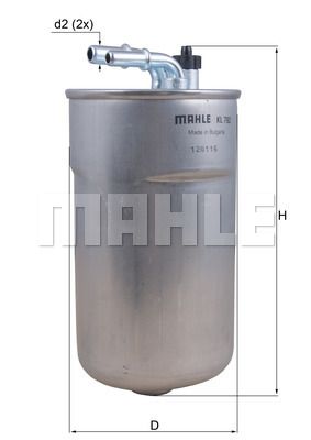 Фильтр топливный MAHLE KL792