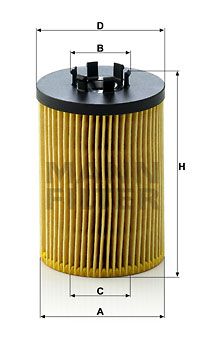 Фильтр масляный MANN-FILTER HU7155X