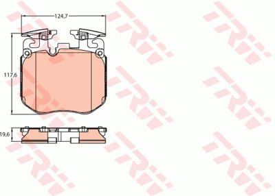 Колодки тормозные передние TRW GDB2147