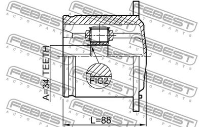 ШРУС внутренний FEBEST 1711Q5
