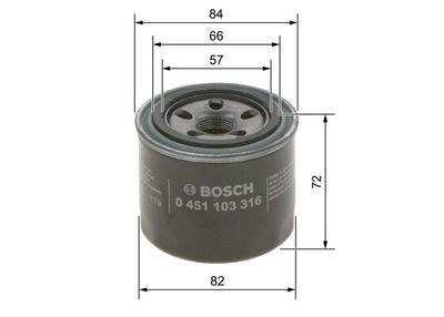 Фильтр масляный BOSCH 0451103316