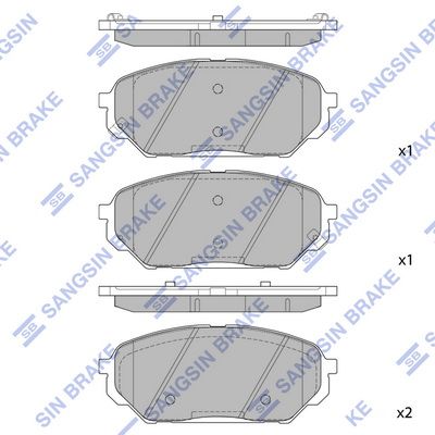Колодки тормозные дисковые SANGSIN SP1203