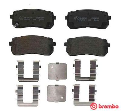 Колодки тормозные дисковые задние BREMBO P30080