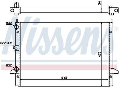 Радиатор системы охлаждения NISSENS 63992