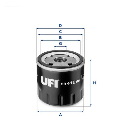 Фильтр масляный UFI 2341500