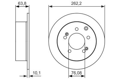 Диск тормозной BOSCH 0986479061